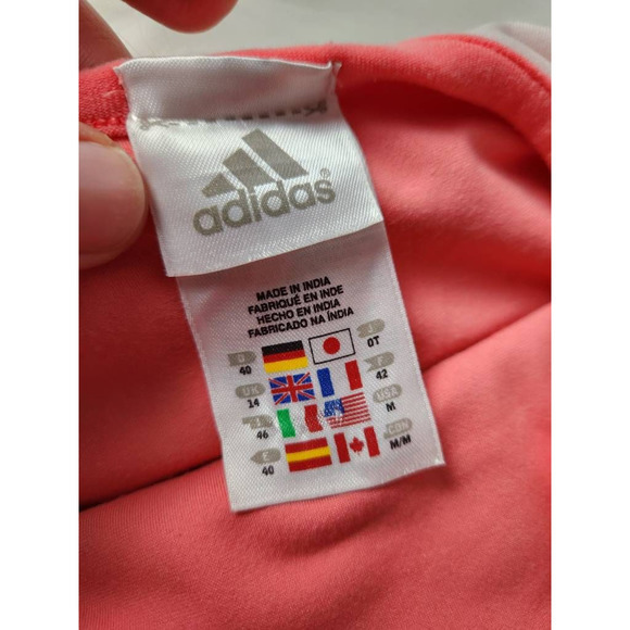 Adidas Womens‎ Tank Top Shirt Multicolor Sleeveless Jewel Neck Nylon Blend 14 - Picture 5 of 6
